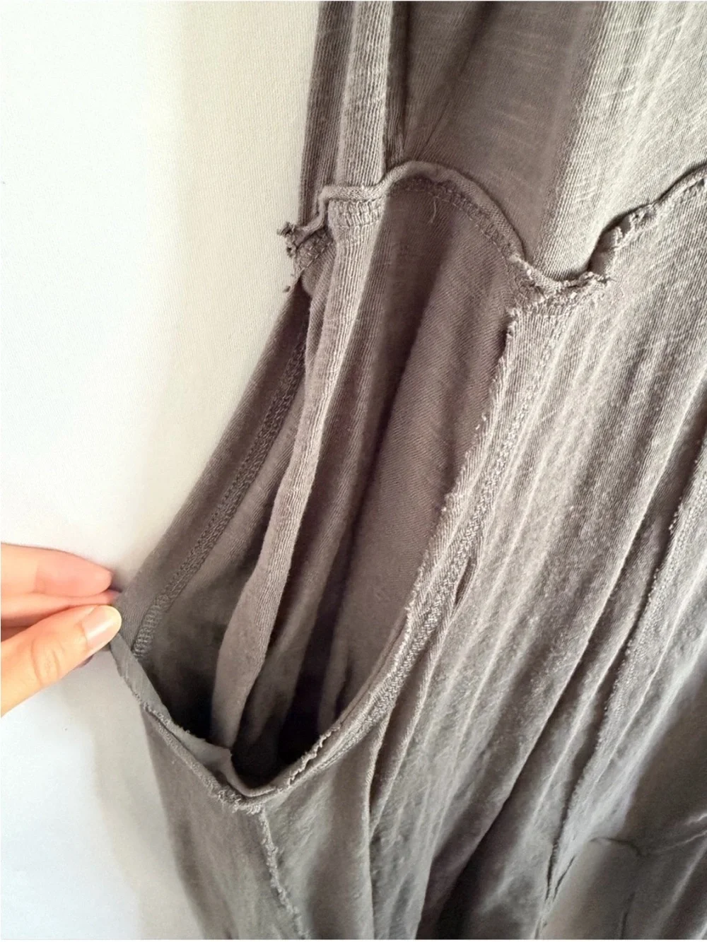 Free People Sleeveless Taupe Jumpsuit